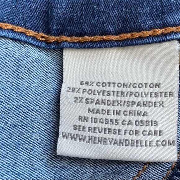 Henry & Belle Adriatic Cropped & Folded Skinny Jeans - Picture 10 of 10